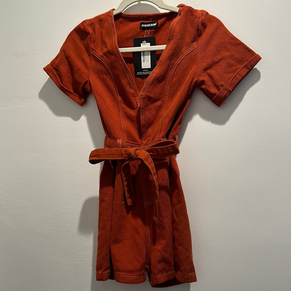 Momokrom denim romper